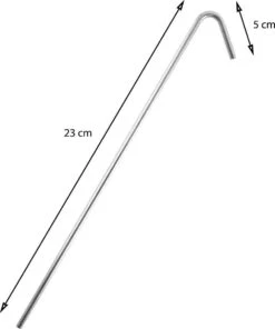 Stalen Tentharingen Set - 12 Stuks - 23 Cm | Staal | Opzetten Tent | Tentspijkers | Tentspijker | Haringen | Tentharing | Haring | Camping | Kamperen -Outdoor Kampeerwinkel 1000x1200 3