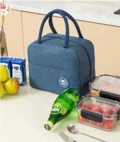 Merkloos Koeltas Lunch - Lunchtas Volwassenen - Kinderen - Lunchtrommel - Picknicktas - Koelzak - Coolbag - Waterdicht - Lunchtas - Koeltasje - Donker Blauw -Outdoor Kampeerwinkel 1015x1200 1