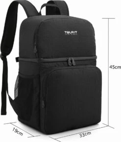 Koeltas Rugzak (28L) - Geschikt Voor 16 Blikjes - Lunchtas Voor Dames En Heren - Zwart -Outdoor Kampeerwinkel 1023x1200 1