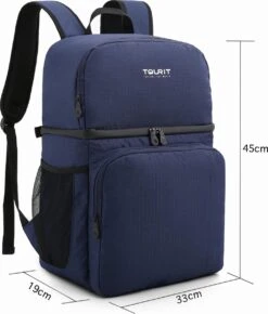 Koeltas Rugzak (28L) - 16 Blikjes - Lunchtas Voor Dames En Heren - Picknicktas - Blauw -Outdoor Kampeerwinkel 1023x1200 2