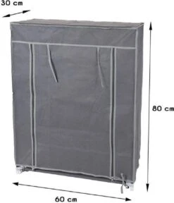 Merkloos GARDEROBE KAST - 3 SCHAPPEN - 60X30X80 CM -Outdoor Kampeerwinkel 1030x1200