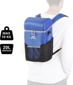 Dutch Mountains Koeltas Rugzak | Cooler Backpack 20 Liter | Picknicktas | Lunchtas | Koelrugzak | Strandtas | Blauw -Outdoor Kampeerwinkel 1031x1200 2