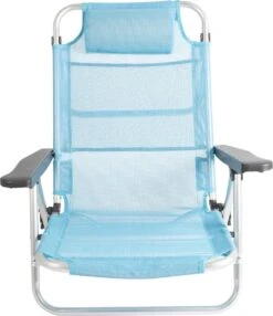 Bo-Camp Beach Chair - Monaco - Aluminium - Blauw -Outdoor Kampeerwinkel 1035x1200