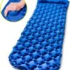 TRVLMORE Slaapmat - Zelfopblazend - 1 Persoons - Ingebouwde Pomp En Kussen - Blauw -Outdoor Kampeerwinkel 1038x1200