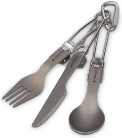 Navaris Campingbestek Van Titanium - Set Met Vork, Mes En Lepel - Inklapbaar - Bestekset Voor Onderweg - Inclusief Karabijnhaak En Bewaarzakje -Outdoor Kampeerwinkel 1057x1200 3