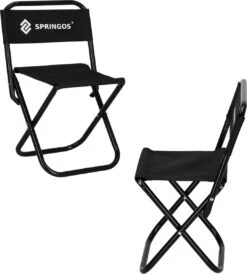 Springos Campingstoel | Kampeerstoel | Vouwstoel | Klapstoel | Zwart -Outdoor Kampeerwinkel 1080x1200