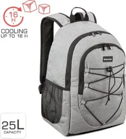 Bomoe Koeltas Rugzak IceBreezer KR45 Koelrugzak Grijs 45x19x33 Cm - 25 Liter -Outdoor Kampeerwinkel 1082x1200 4