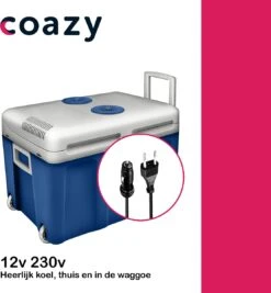 Koelbox Met Wielen Voor Auto & Camping Warm En Koud 40L - Frigobox Elektrisch 12v 230 Volt - MiniBar - Mini Koelkast | Verkoelt En Verwarmt | Eco-modus - Minibar - Mini Koelkast -Outdoor Kampeerwinkel 1112x1200