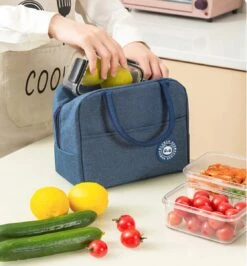 Merkloos Koeltas Lunch - Lunchtas Volwassenen - Kinderen - Lunchtrommel - Picknicktas - Koelzak - Coolbag - Waterdicht - Lunchtas - Koeltasje - Donker Blauw -Outdoor Kampeerwinkel 1113x1200 4