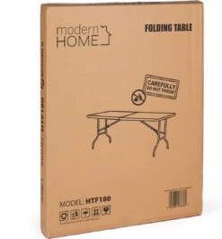 Inklapbare Tafel - Opklaptafel - 180x70x73,5 Cm - Wit -Outdoor Kampeerwinkel 1117x1200