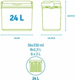 Norlander Koelbox Deluxe - 24 Liter - 40 X 23,6 X 37,5cm - Zwart -Outdoor Kampeerwinkel 1124x1200 2