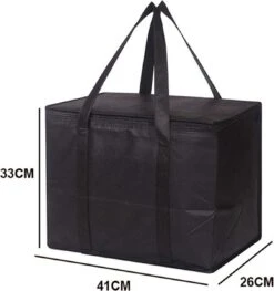 Merkloos 2 Stuks Geïsoleerde Koeltas Met Bodemplaat - Zwart -Outdoor Kampeerwinkel 1129x1200 3