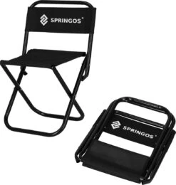 Springos Campingstoel | Kampeerstoel | Vouwstoel | Klapstoel | Zwart -Outdoor Kampeerwinkel 1141x1200 1