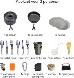 Hikr® Camping Pannenset - Complete 22-delige Kookset - Lichtgewicht - Kookgerei Servies - Outdoor - BPA-vrij - Keukengerei Set -Outdoor Kampeerwinkel 1144x1200 7