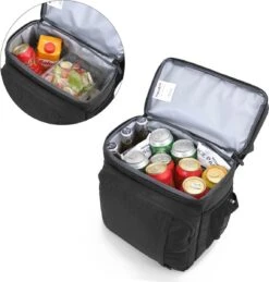 Koeltas Rugzak (28L) - Geschikt Voor 16 Blikjes - Lunchtas Voor Dames En Heren - Zwart -Outdoor Kampeerwinkel 1146x1200 1