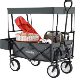 Monzana Bolderkar Opvouwbaar - 100 Liter - Met Afneembaar Dak Grijs -Outdoor Kampeerwinkel 1148x1200 10