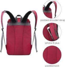 Tourit - Koeltas Rugzak (25L) - Geschikt Voor 21 Blikjes - Lunchtas Voor Dames En Heren - Rood -Outdoor Kampeerwinkel 1150x1200 5