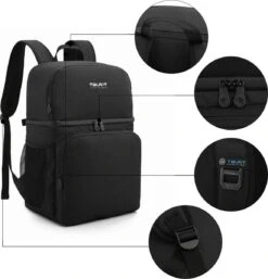 Koeltas Rugzak (28L) - Geschikt Voor 16 Blikjes - Lunchtas Voor Dames En Heren - Zwart -Outdoor Kampeerwinkel 1152x1200 2