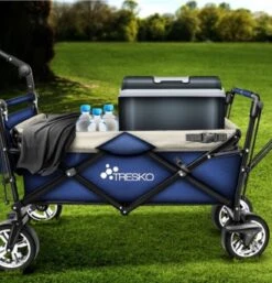 Tresko- Bolderkar, Grijs, Opvouwbaar, Met Dakje, Geschikt Tot 80 Kg - Bolderwagen - Kinderenvervoer - Bolderkarren - Tuinkar - Kinderwagen -Outdoor Kampeerwinkel 1153x1200 8