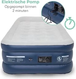 LifeGoods Luchtbed - 1 Persoons - Met Ingebouwde Pomp - Incl. Draagtas En Reparatiekit -Outdoor Kampeerwinkel 1159x1200 6
