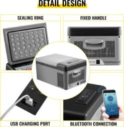 VEVOR - Coolbox - Koelbox 15L - Elektrische Coolbox - Draagbare Mini Koelkast - Draagbare Auto Vriezer 12/24Volt -Outdoor Kampeerwinkel 1167x1200 1