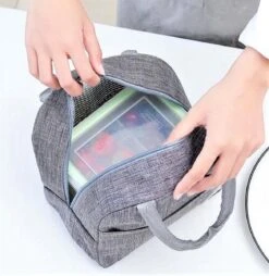 Koeltas - Lunchtas - Volwassenen En Kinderen - Compact & Handig: Zomer - Picknick -School - Lunch - Werk - Klassiek Grijs -Outdoor Kampeerwinkel 1168x1200 1