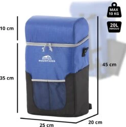 Dutch Mountains Koeltas Rugzak | Cooler Backpack 20 Liter | Picknicktas | Lunchtas | Koelrugzak | Strandtas | Blauw -Outdoor Kampeerwinkel 1184x1200 4