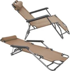 Ligstoel Opvouwbaar 155x60cm - Lichte Ligbed Relaxstoel Tuinstoel Campingstoel Strandstoel -Outdoor Kampeerwinkel 1186x1200