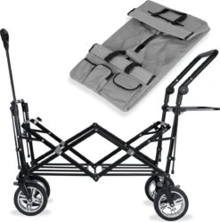 Rijoka Luxe Opvouwbare Bolderkar/Bolderwagen | Met Dakje En Draagtas | Marine Blauw -Outdoor Kampeerwinkel 1186x1200 3