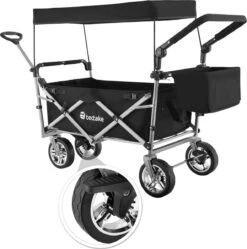 Tectake - Opvouwbare Bolderwagen Handkar Nico Zwart - 403549 -Outdoor Kampeerwinkel 1189x1200 11