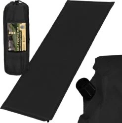 Springos Slaapmat | Zelfopblazend | 180 Cm | Inclusief Hoes | Zwart -Outdoor Kampeerwinkel 1190x1200