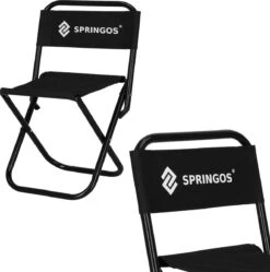Springos Campingstoel | Kampeerstoel | Vouwstoel | Klapstoel | Zwart -Outdoor Kampeerwinkel 1192x1200 2