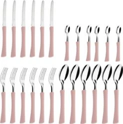 Di Solle Inova D - 6 Persoons Bestekset - Handige Opbergbak Met Raspdeksel - 26 Delig - Baby Pink -Outdoor Kampeerwinkel 1193x1200 7