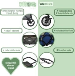 FableKids LEO X4Lite Opvouwbare Handkar Met Dak Onyx Zwart -Outdoor Kampeerwinkel 1195x1200 12