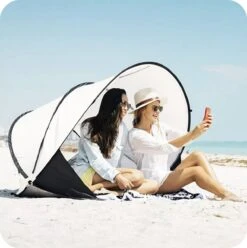 Deryan Luxe Pop Up Strandtent XXL - Anti-UV 50+ - Cream -Outdoor Kampeerwinkel 1196x1200 2