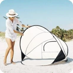 Deryan Luxe Pop Up Strandtent XXL - Anti-UV 50+ - Cream -Outdoor Kampeerwinkel 1196x1200 4
