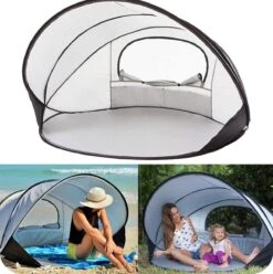 Deryan Luxe Pop Up Strandtent XXL - Anti-UV 50+ - Zilver -Outdoor Kampeerwinkel 1196x1200 7