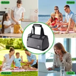 Brisby 4 Laags Geïsoleerde Koeltas - Lunchtas 10 Liter - Donkergrijs -Outdoor Kampeerwinkel 1197x1200 42