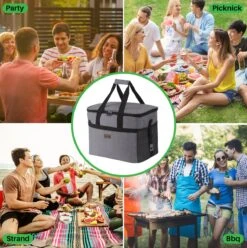 Packaway 4 Laags Geïsoleerde Koeltas - Lunchtas 30 Liter - Grijs -Outdoor Kampeerwinkel 1197x1200 44
