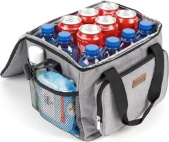 Packaway 4 Laags Geïsoleerde Koeltas - Lunchtas 15 Liter - Grijs -Outdoor Kampeerwinkel 1200x1006