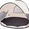 Deryan Luxe Pop Up Strandtent - Anti-UV 50+ - Cream -Outdoor Kampeerwinkel 1200x1009