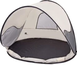 Deryan Luxe Pop Up Strandtent - Anti-UV 50+ - Cream -Outdoor Kampeerwinkel 1200x1015 1
