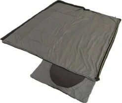 Outwell Slaapzak Contour Rits Links Zwart -Outdoor Kampeerwinkel 1200x1017