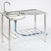 Camping/Outdoor Inox Tafel Met Gootsteen Lavabo En Kraan 100x77x50cm -Outdoor Kampeerwinkel 1200x1029
