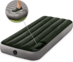 Intex Luchtbed - 1-Persoons - 76 X 191 X 25 Cm - Groen - Met Ingebouwde Voetpomp + Hoeslaken Antraciet + Reparatieset 13 Intex Luchtbed - 1-Persoons - 76 X 191 X 25 Cm - Groen - Met Ingebouwde Voetpomp + Hoeslaken Antraciet + Reparatieset -Outdoor Kampeerwinkel 1200x1032 6