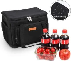 Lunchtas - Koeltas Voor Dames En Heren - Cool Bag - 4 Laags Geïsoleerde Koeltas - Kleine Cooler - Lunch Box - Lunchtas 15 Liter- Zwart -Outdoor Kampeerwinkel 1200x1046 2