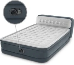 Intex 64448 - Queen Deluxe Ultra-Plush Zelfopblazend 2-persoons Luchtbed Met Hoofdboord (203x152x46cm) -Outdoor Kampeerwinkel 1200x1049 3