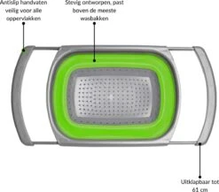 Buxibo - 3-Delige Keuken Vergiet Set Inklapbaar Groen/Grijs -Outdoor Kampeerwinkel 1200x1056 7