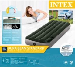Intex Luchtbed - 1-Persoons - 76 X 191 X 25 Cm - Groen - Met Ingebouwde Voetpomp + Hoeslaken Antraciet + Reparatieset 14 Intex Luchtbed - 1-Persoons - 76 X 191 X 25 Cm - Groen - Met Ingebouwde Voetpomp + Hoeslaken Antraciet + Reparatieset -Outdoor Kampeerwinkel 1200x1064 5