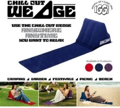 CKB LTD - Chill Out - Luchtbed - Campingstoel - Wedge Opblaasbare Ligstoel - Blauw Strandstoel 1 Persoons Volwassen Luchtbedden Kampeerstoel Vouwstoel Stoel Slaapmatje Slaapmatten Opvouwbaar Volwassenen Tuinstoel Opblaasstoel Kampeerstoelen Lucht -Outdoor Kampeerwinkel 1200x1072 2